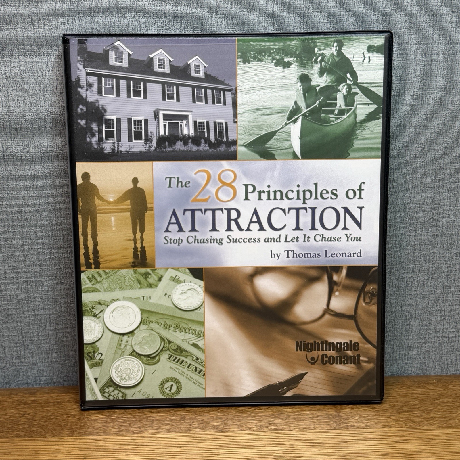 28 Principles of Attraction Thomas Leonard Nightingale 7 Cassette w/ CD Workbook