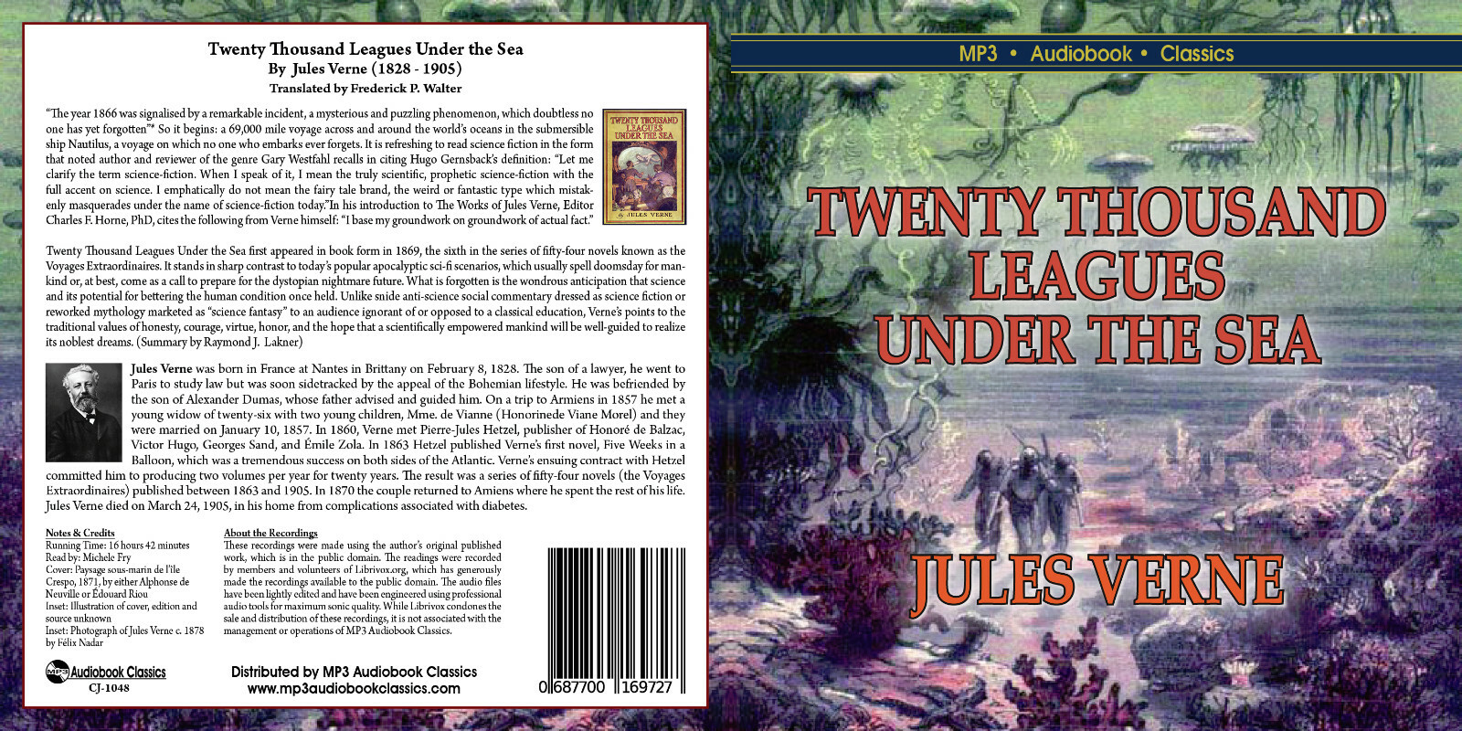 Twenty Thousand Leagues Under The Sea — MP3 CD Audiobook in CD jacket