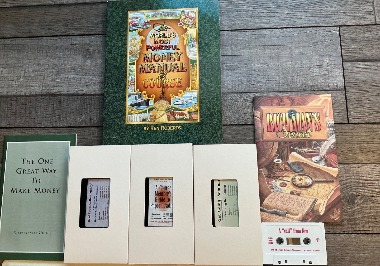 Ken Roberts Worlds Most Powerful Money Manual & Course Seminar Cassettes VHS
