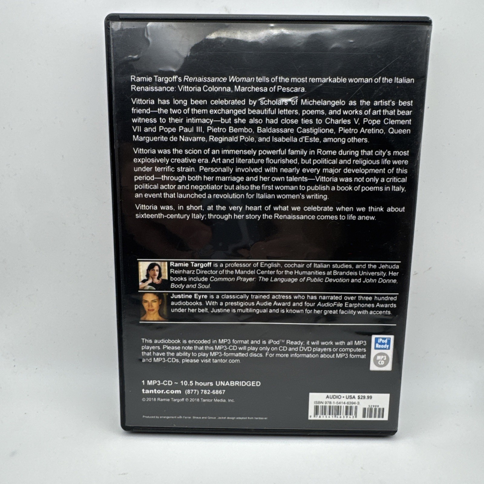 Renaissance Woman : The Life of Vittoria Colonna by Ramie Targoff (2018, CD Mp3)