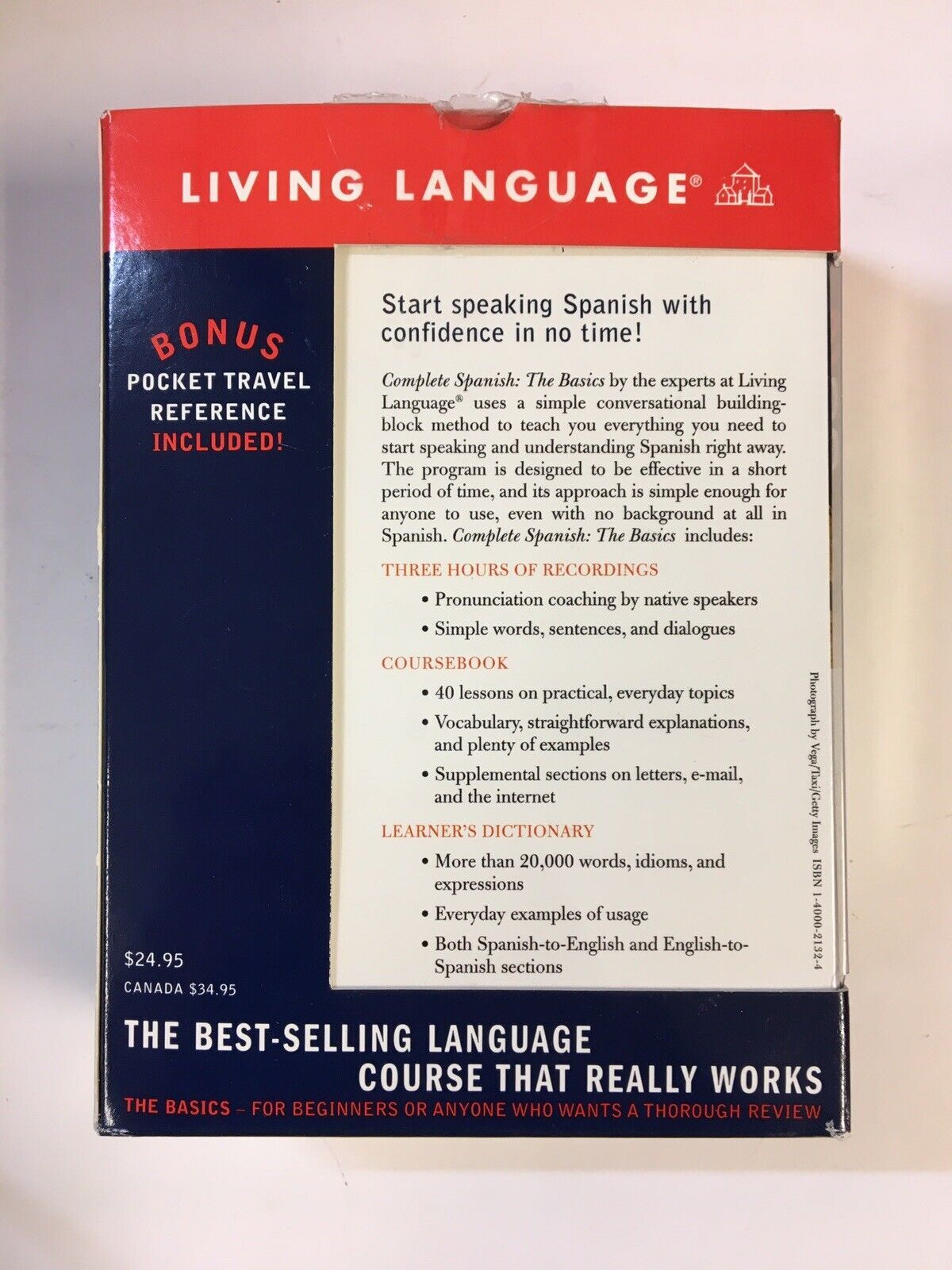Spanish Complete Course The Basics by Living Language — 3 CDs & 2 Books