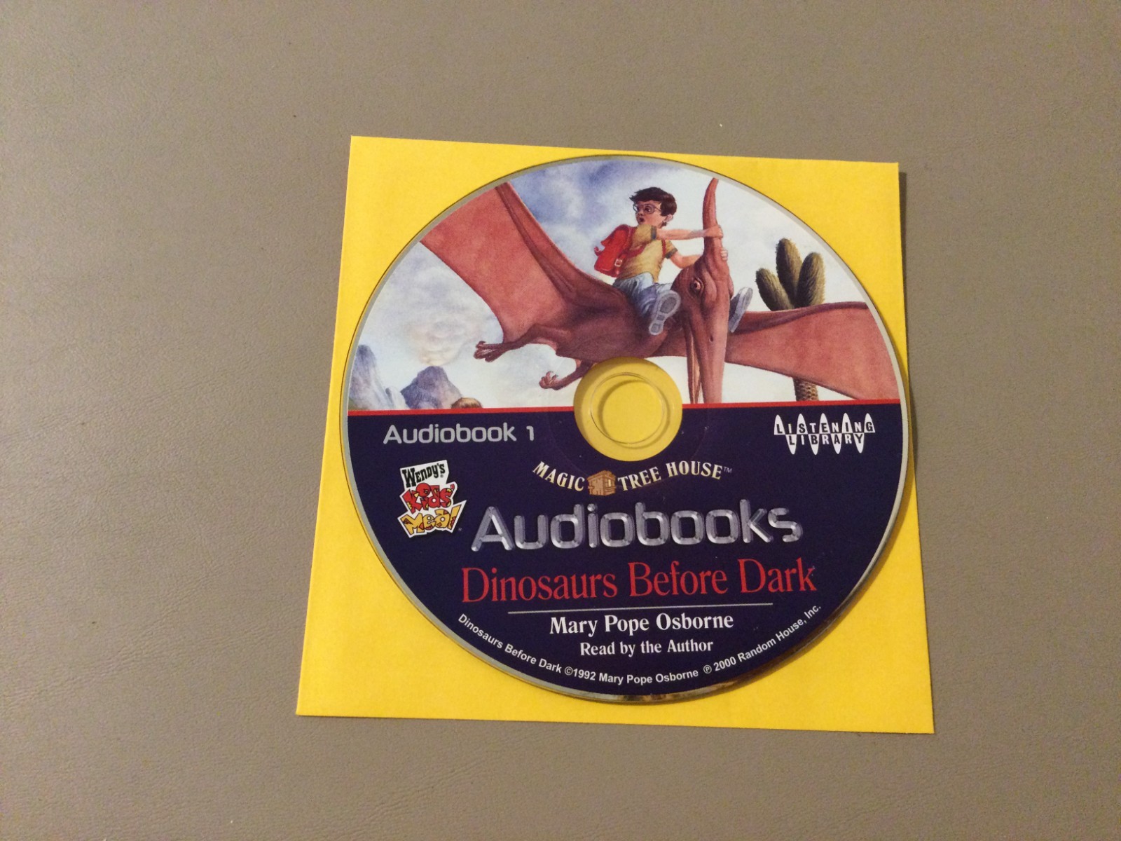 Wendy’s Kids Meal (Dinosaurs) Audio Book Disk Only/No Tracking/Free Shipping