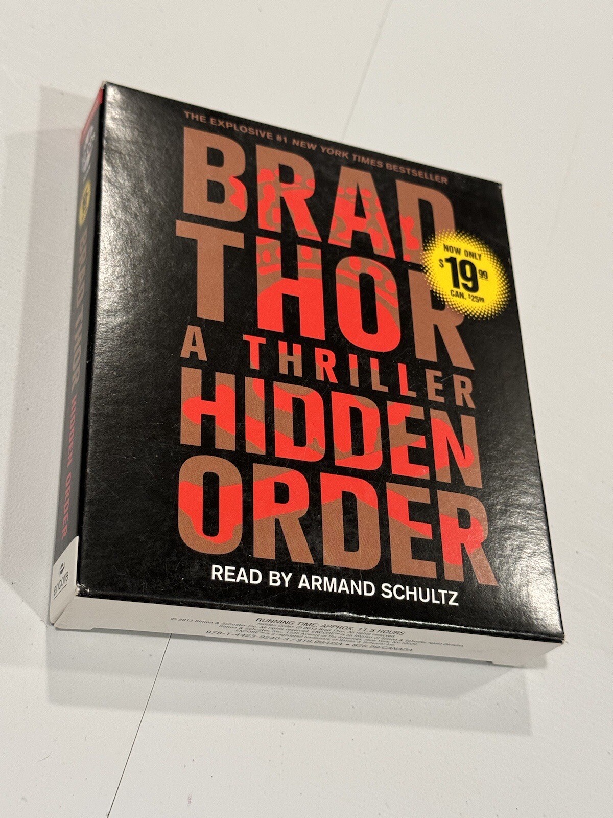 Hidden Order: A Thriller — Audio CD By Thor, Brad — VERY GOOD