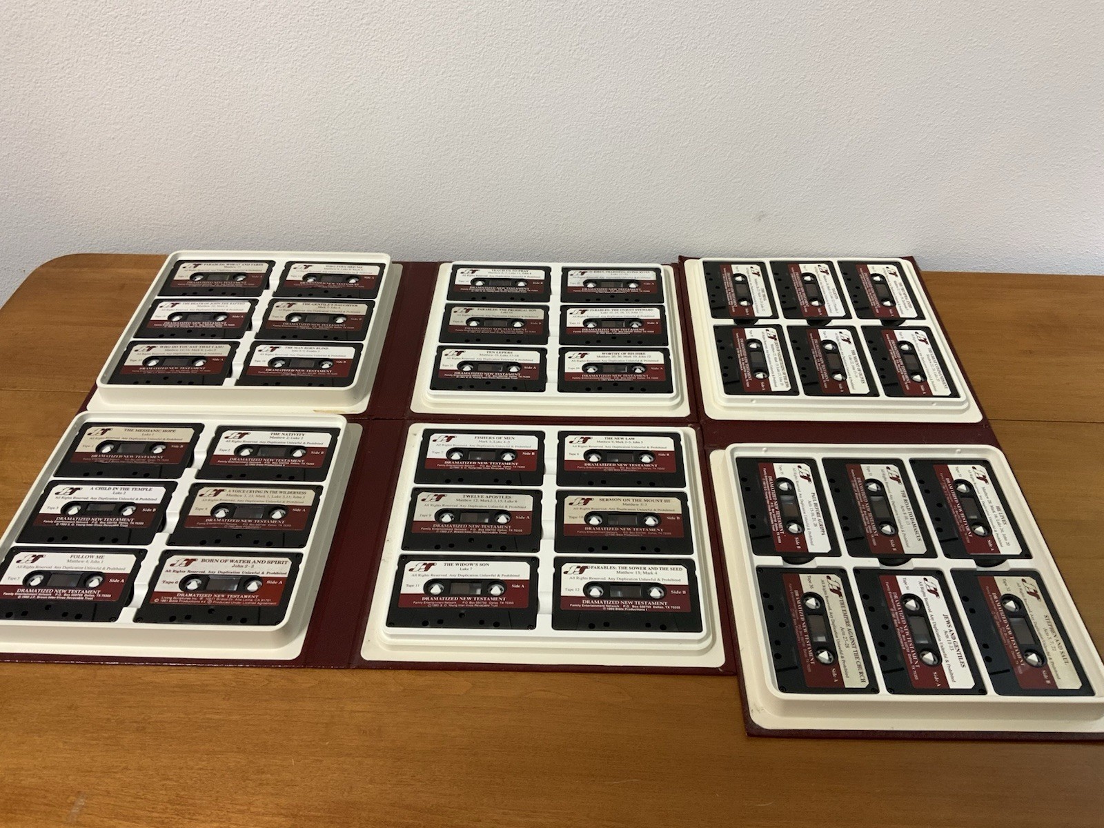 The Living Scripture Dramatized New Testament Cassette Set 36 Tapes 1981 Vol 1-3