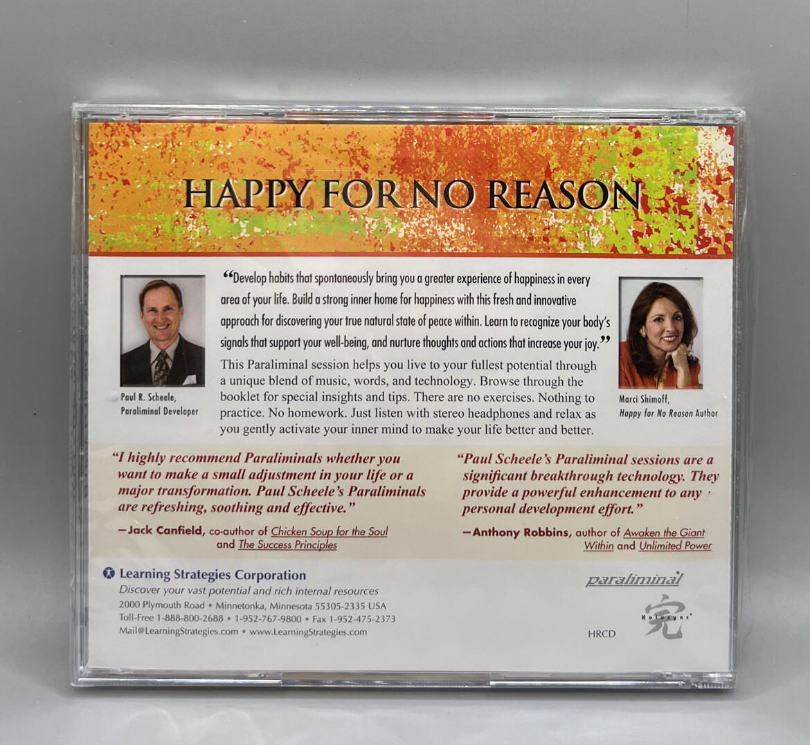 Happy for No Reason Paul R. Scheele Marci Shimoff BRAND NEW AUDIOBOOK CD