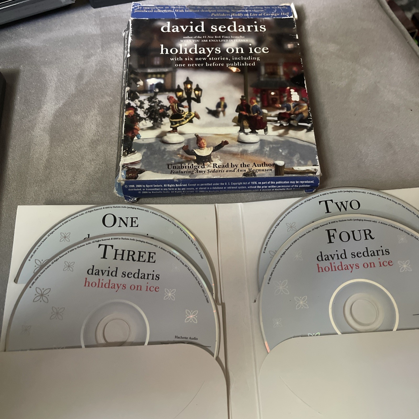 David Sedaris Holidays on Ice 6 New Stories Audio CD Audiobook Unabridged 4 Disc