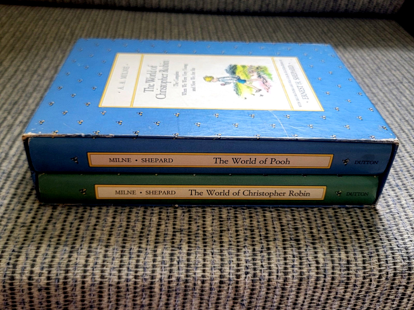 The WORLD of POOH and Christopher ROBIN ~ 2 Hardcover Book BOX SET A. A. Milne