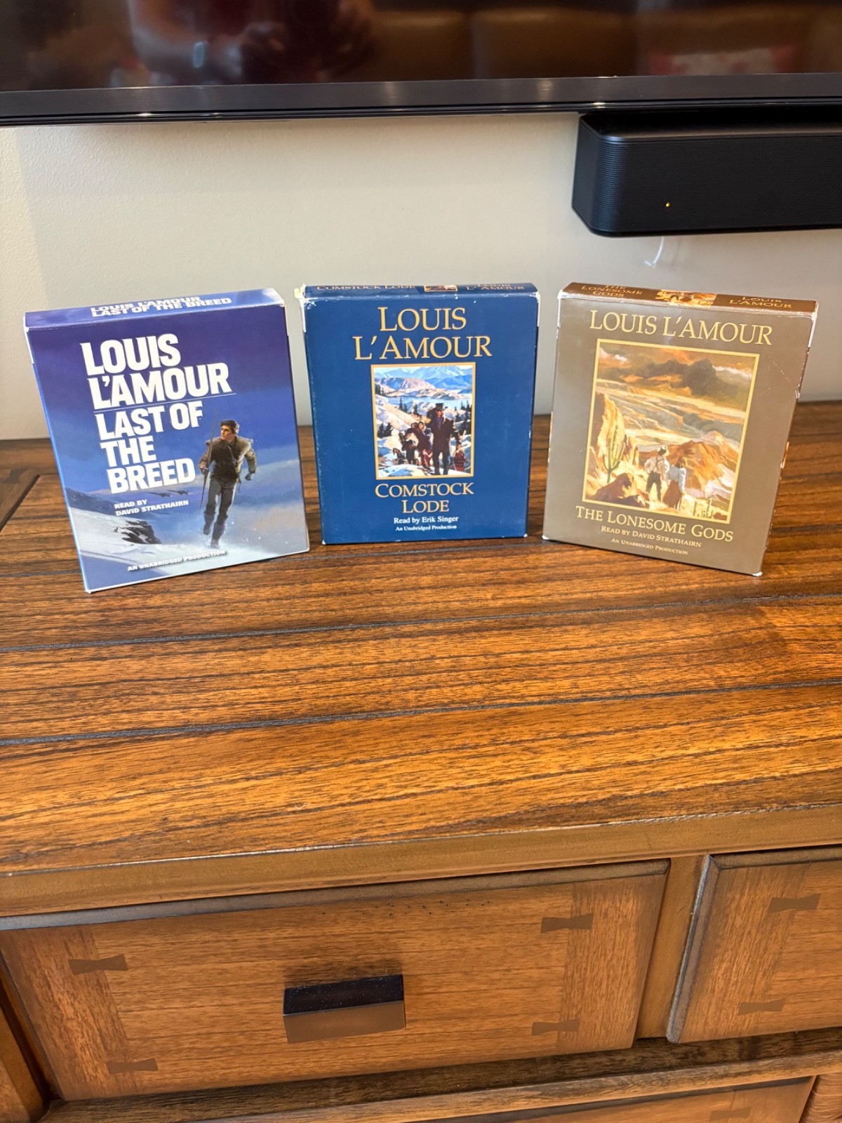Louis L’Amour Audio Books CD Collectors Trio!! Includes Last Of The Breed