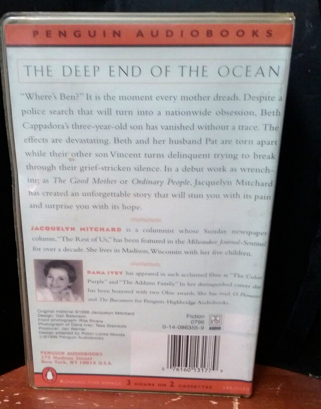 The Deep End of the Ocean by Jacquelyn Mitchard (1996, 2 CASSETTES)