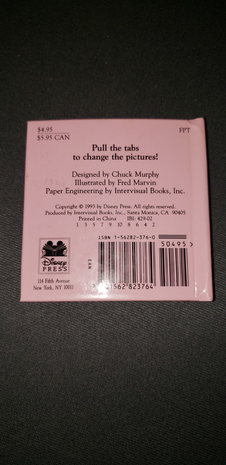 Disney’s Beauty And The Beast, A Tiny Changing Pictures Book, RARE!