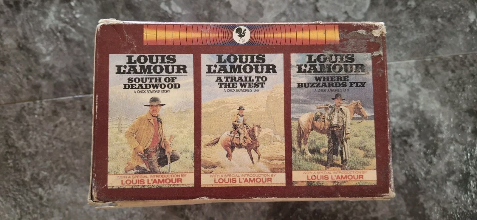 Louis L’Amour — The Chick Bowdrie Box Set Audio Book 3 Cassette Tapes