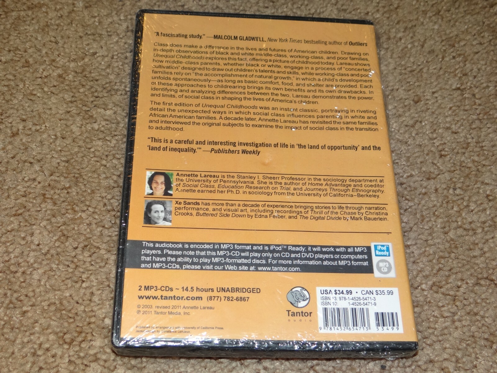 Unequal Childhoods : Class, Race, and Family Life by Annette Lareau MP3-CD New