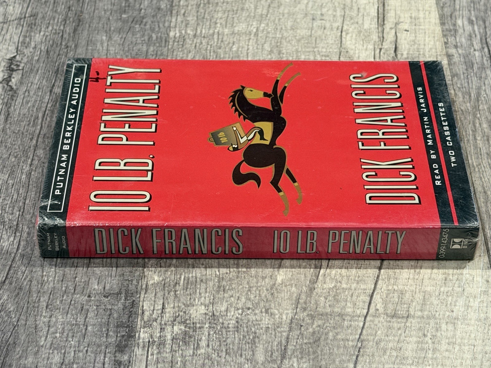 10 lb. Penalty by Dick Francis Audiobook Cassette, Read by Martin Jarvis-NEW