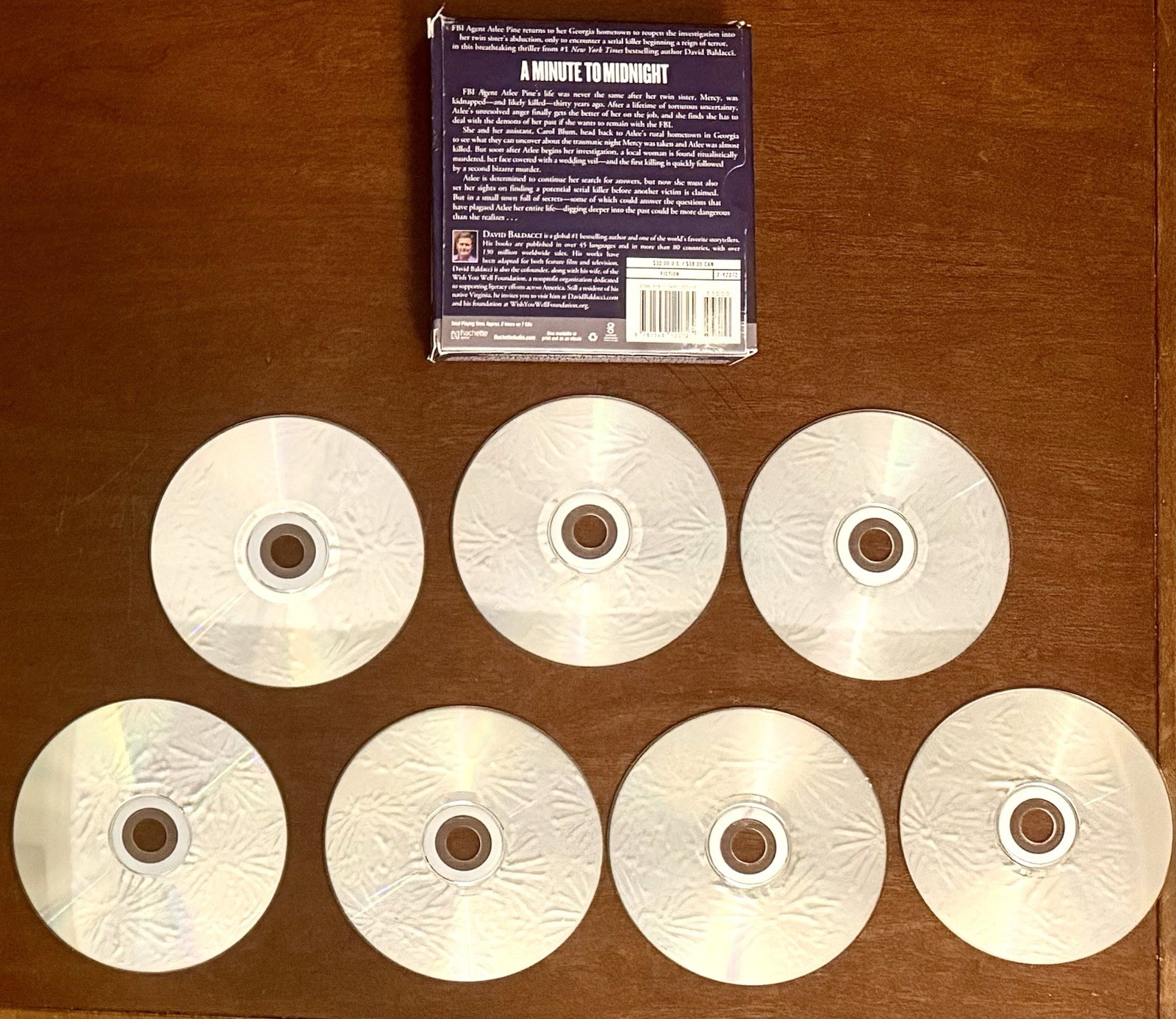 A Minute to Midnight by David Baldacci, 7 Compact Discs, Abridged, 8 Hrs, VG+