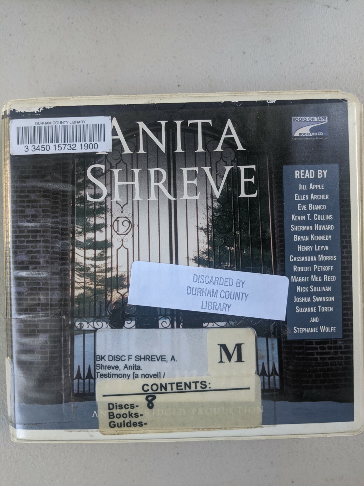 Shelf6 ~ audiobook on cds TESTIMONY BY ANITA SHREVE