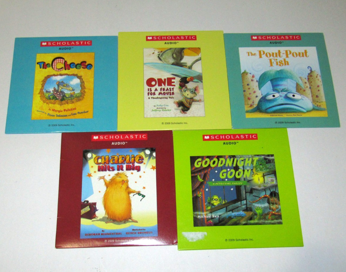 Lot of 5 Scholastic Audio CDs children’s audiobooks