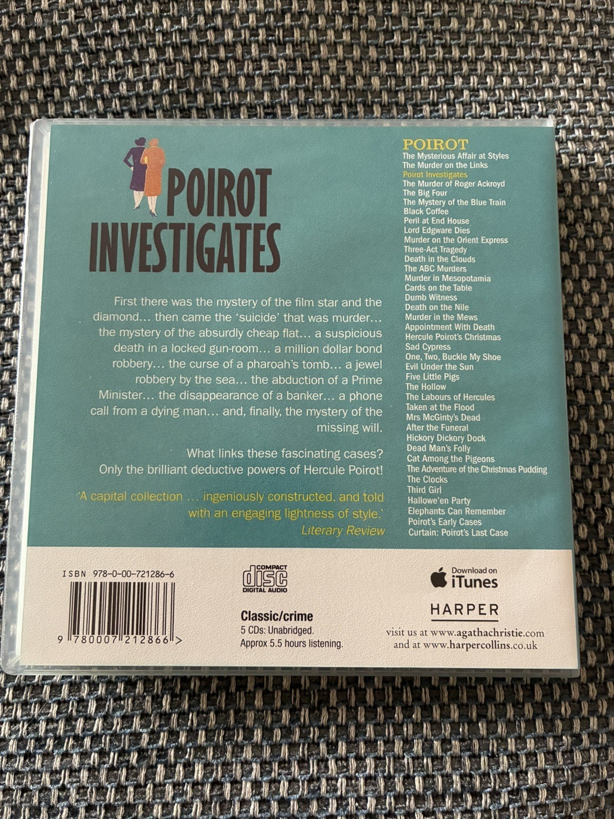 Poirot Investigates (english — original) Audio Book 5 CDs Harper