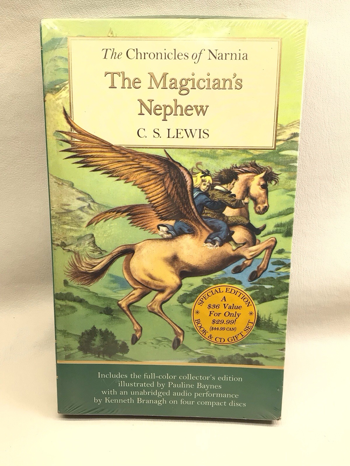 C. S. Lewis THE MAGICIAN’S NEPHEW Chronicles of Narnia SPECIAL ED. Book & 4 CD’s