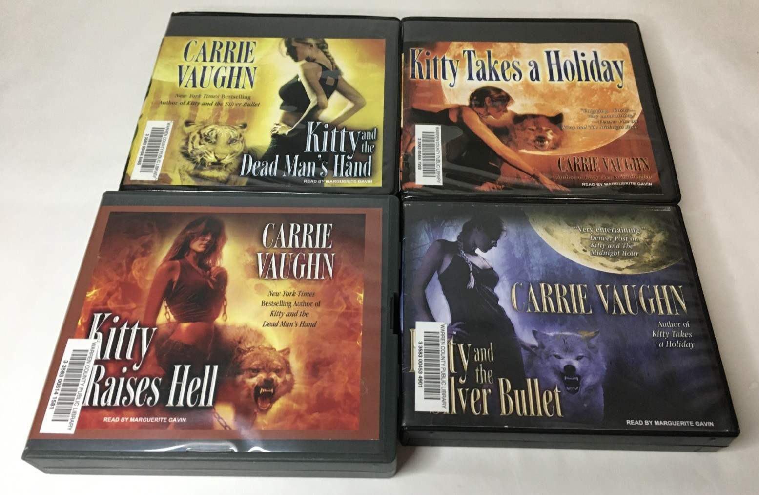 Lot of 4 Kitty Norville Series by Carrie Vaughn Audiobooks # 3 4 5 6 — Audio CD