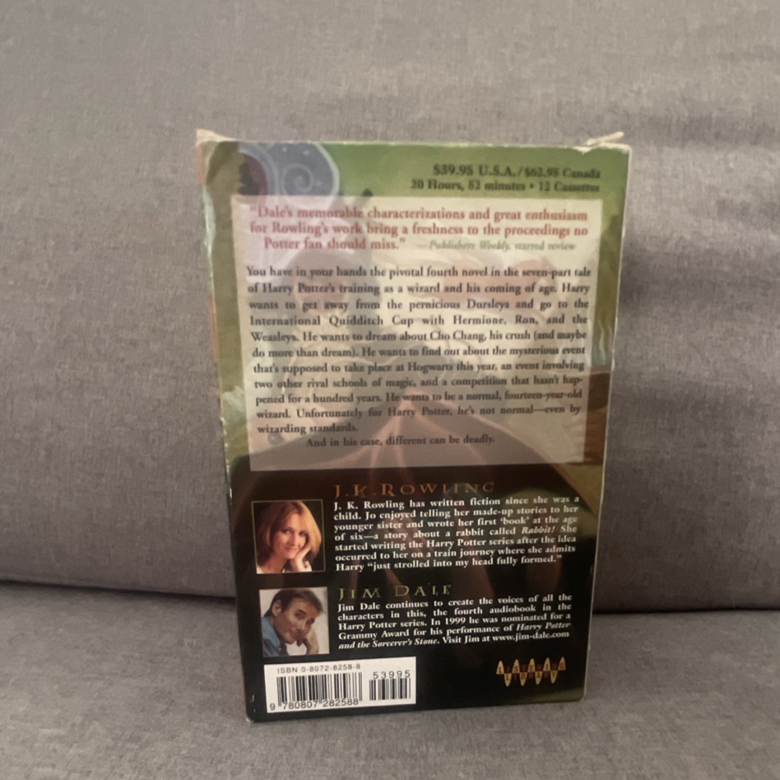 Audiobook Harry Potter Goblet of Fire J.K. Rowling Jim Dale 12 Cassettes