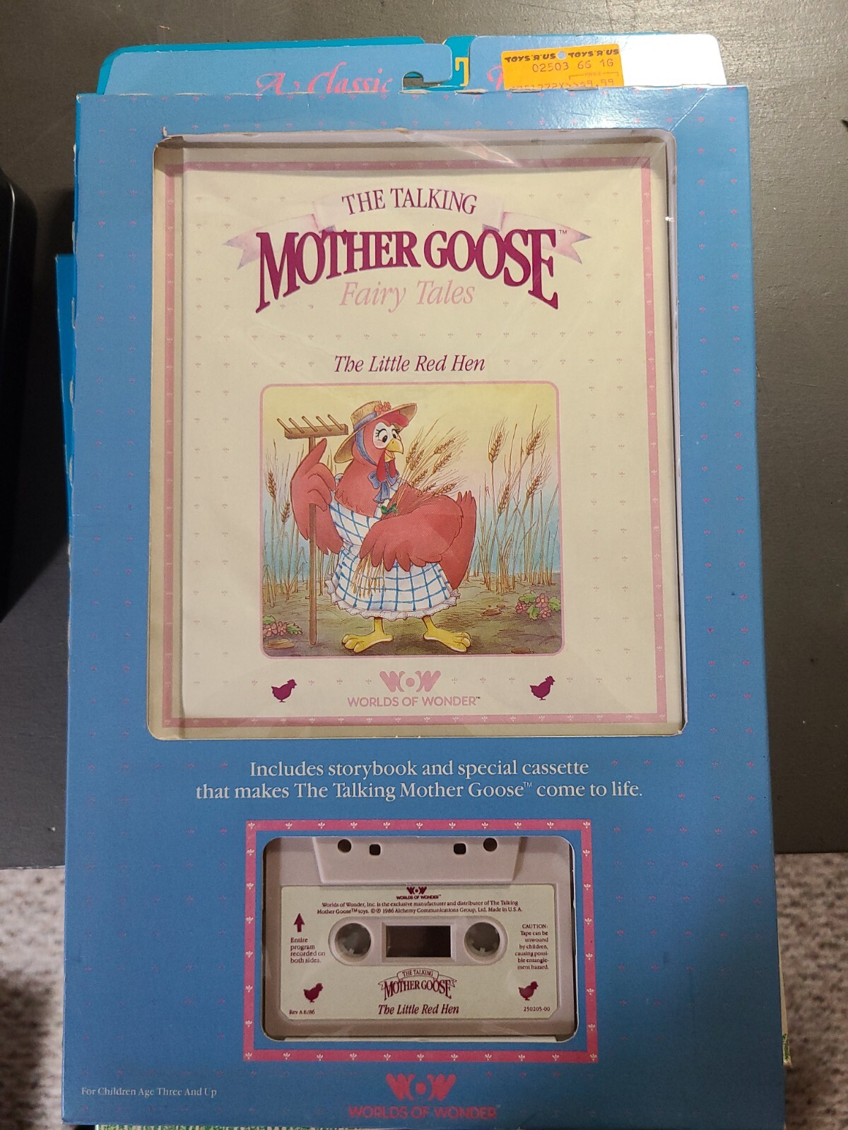 Worlds of Wonder MOTHER GOOSE «THE LITTLE RED HEN » Cassette & Book NIB