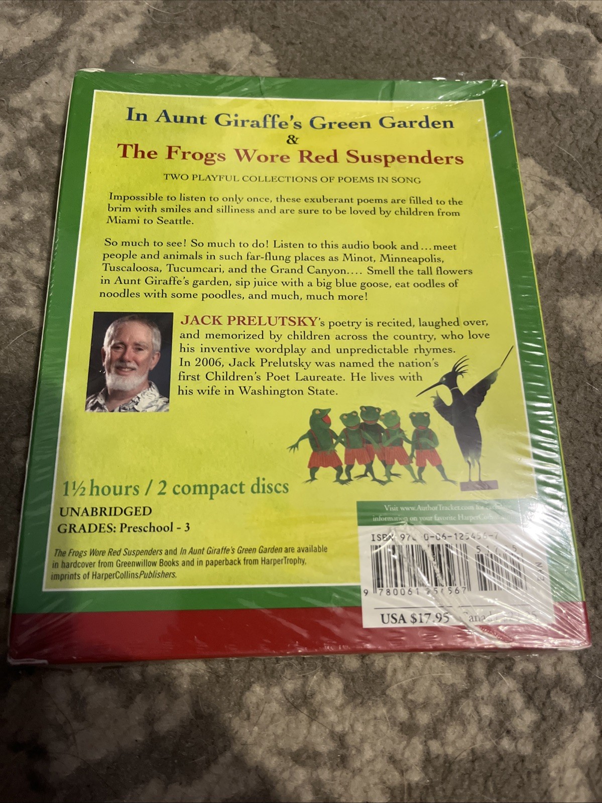 In Aunt Giraffe’s Green Garden & The Frogs Wore Red Suspenders by Jack Prelutsky