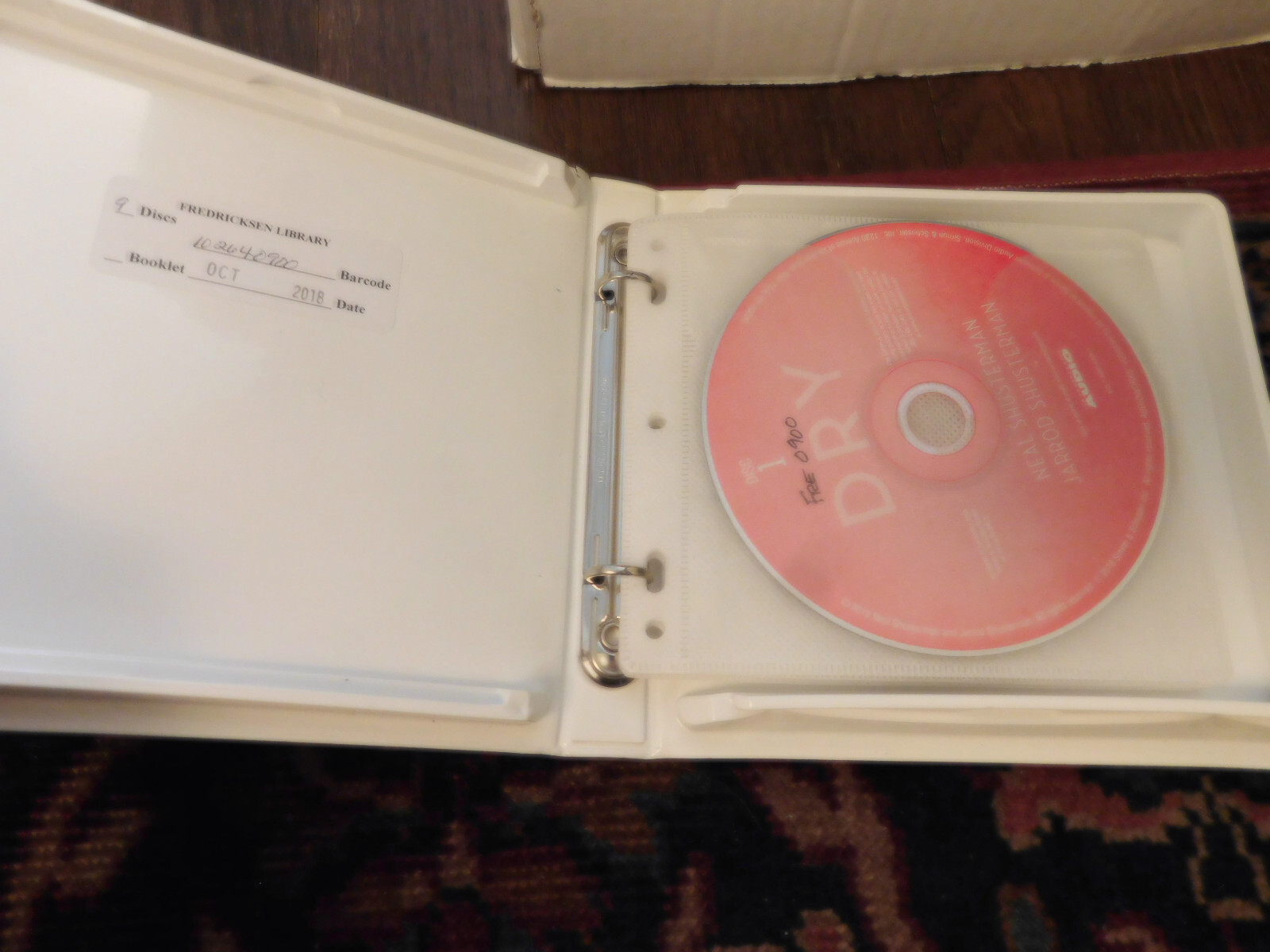 Dry California Water Story Neal Jarrod Shusterman Audiobook 9 CD Discs in Case