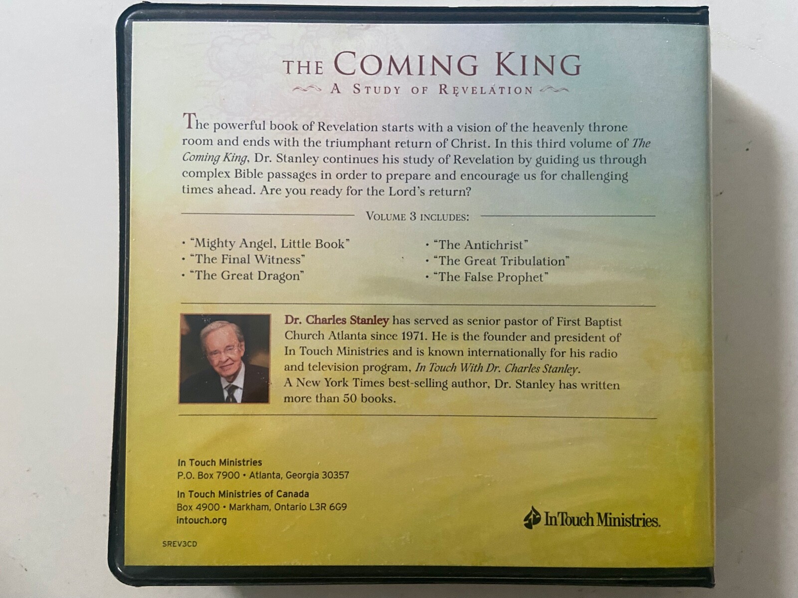 Dr. Charles Stanley The Coming King A Study Of Revelation 5 Volume 31 CD Box Set