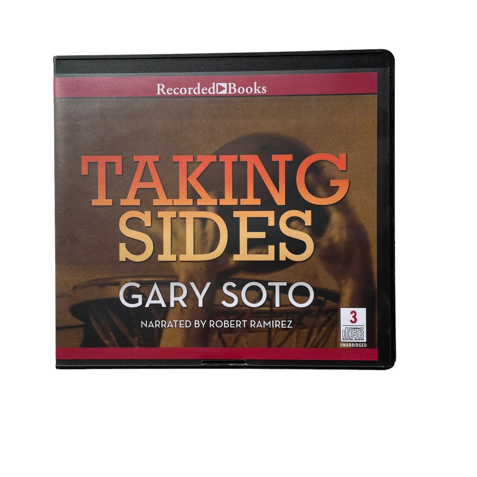 Taking Sides by Gary Soto Audio Book 3 CD recorded Educational Homeschool