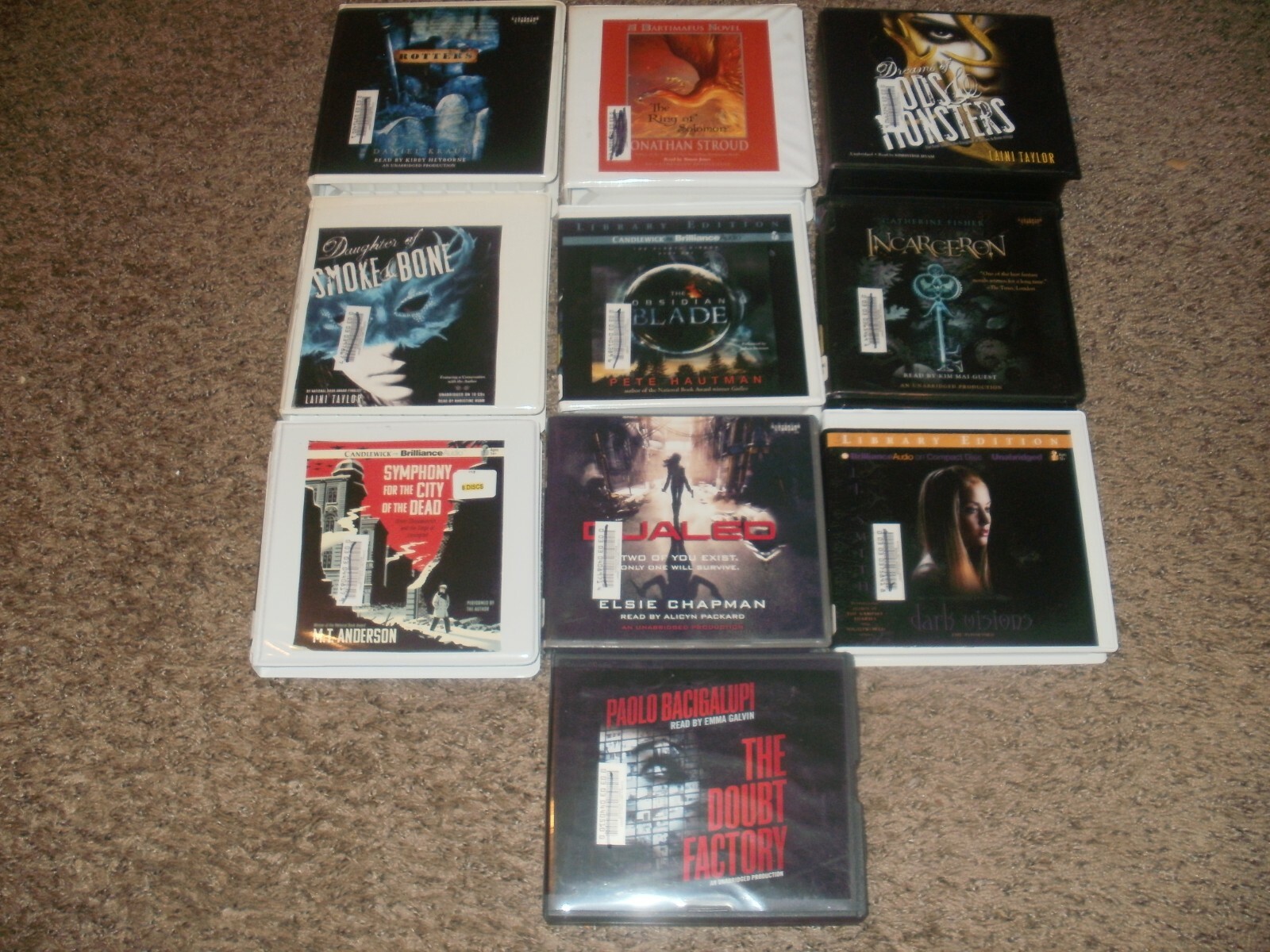 Set of 10 Young Adult Audio Books Audiobooks Drama All CDs Unabridged CD