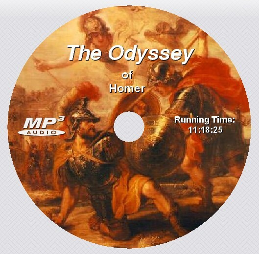 The ILIAD and the ODYSSEY of Homer, Unabridged AudioBook on 2 MP3 CDs
