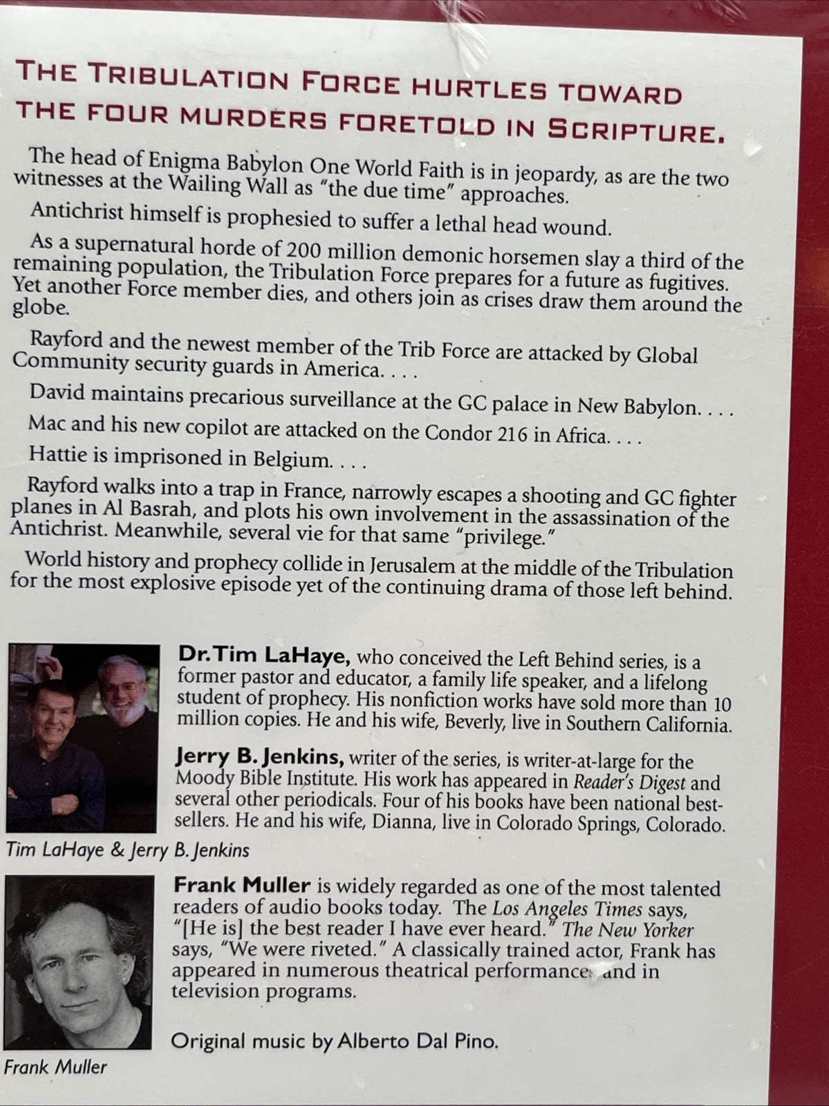Assassins on Cassette Audio book Tim LaHaye & Jerry B. Jenkins