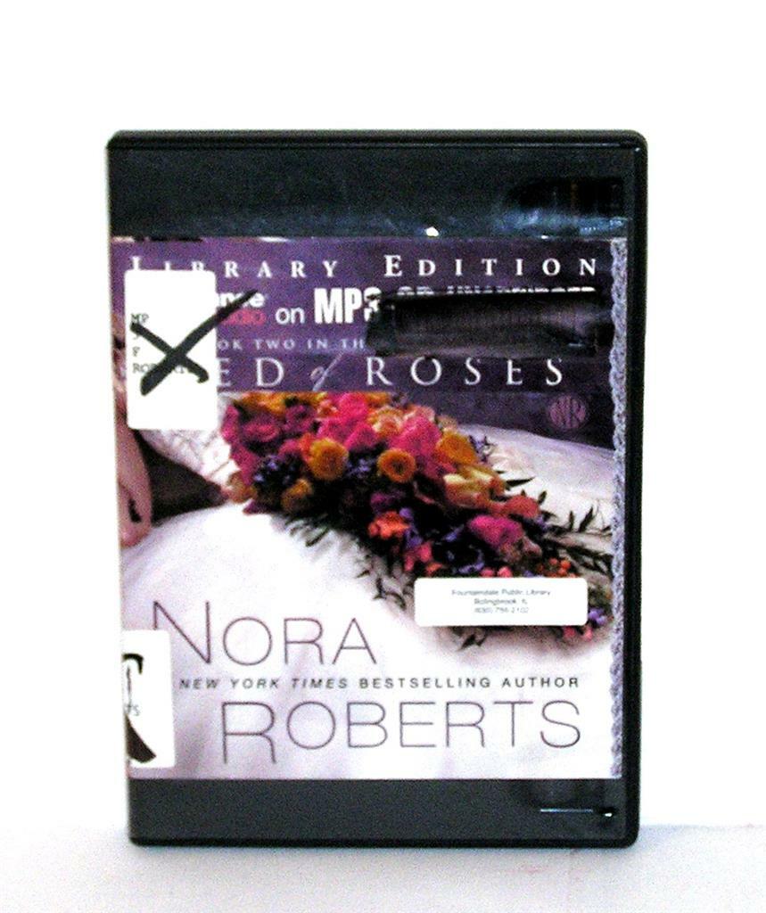 BOOK/AUDIOBOOK MP3-CD Nora Roberts Fiction Novel Bride Quartet BED OF ROSES