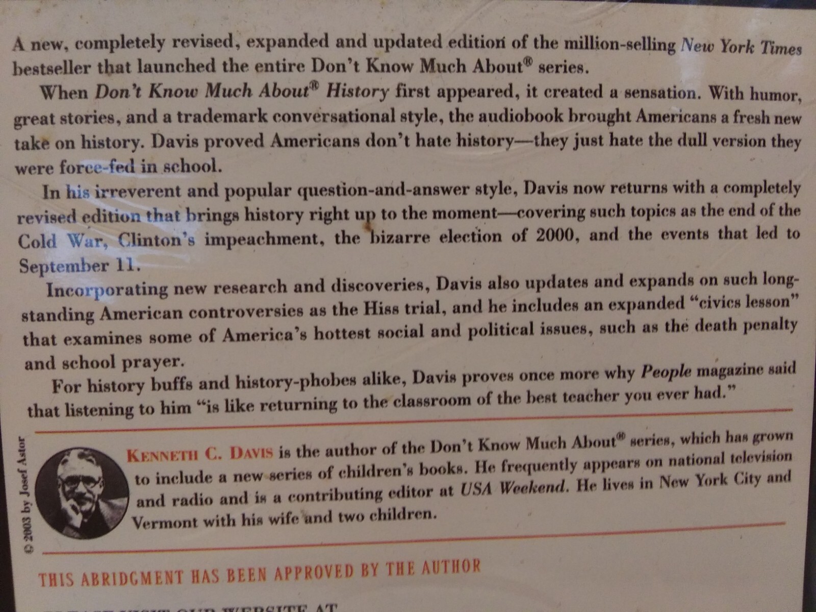 Don’t Know Much about History CD Audiobook Kenneth Davis