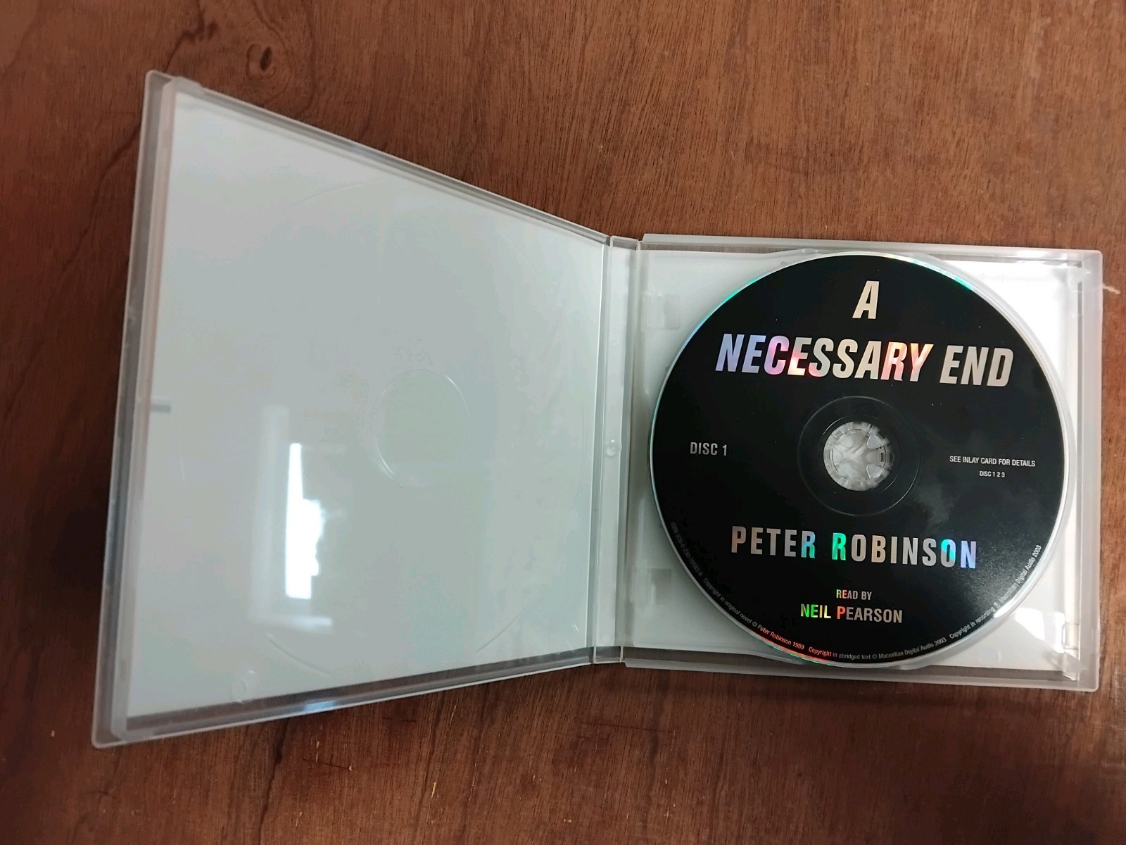 A Necessary End by Peter Robinson. 3×CD Audio Book. Ex