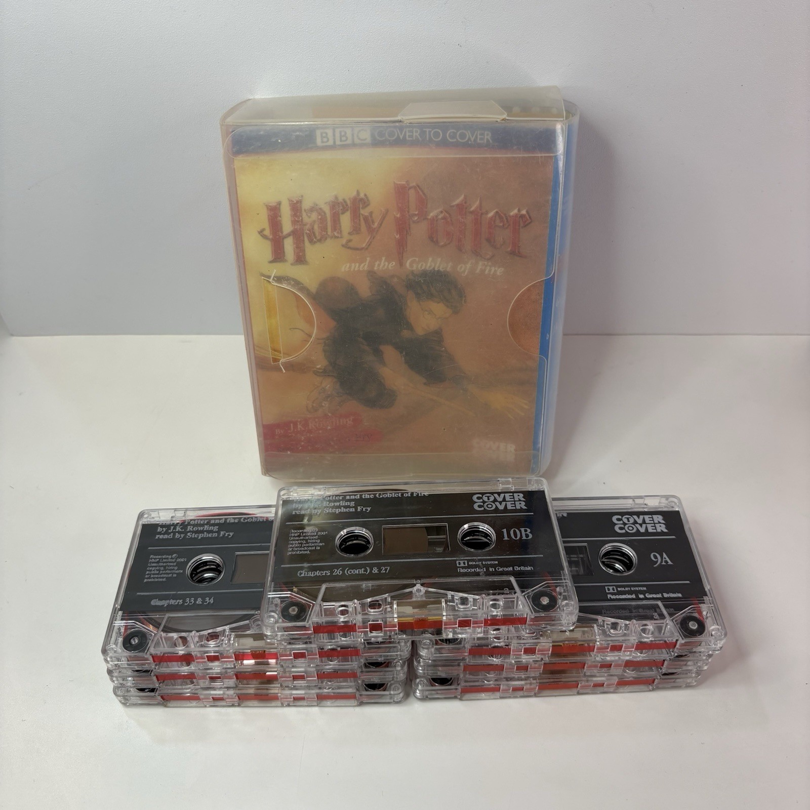 Harry Potter Goblet of Fire Part 2 Cassette Audiobook Stephen Fry BBC 7 Tapes