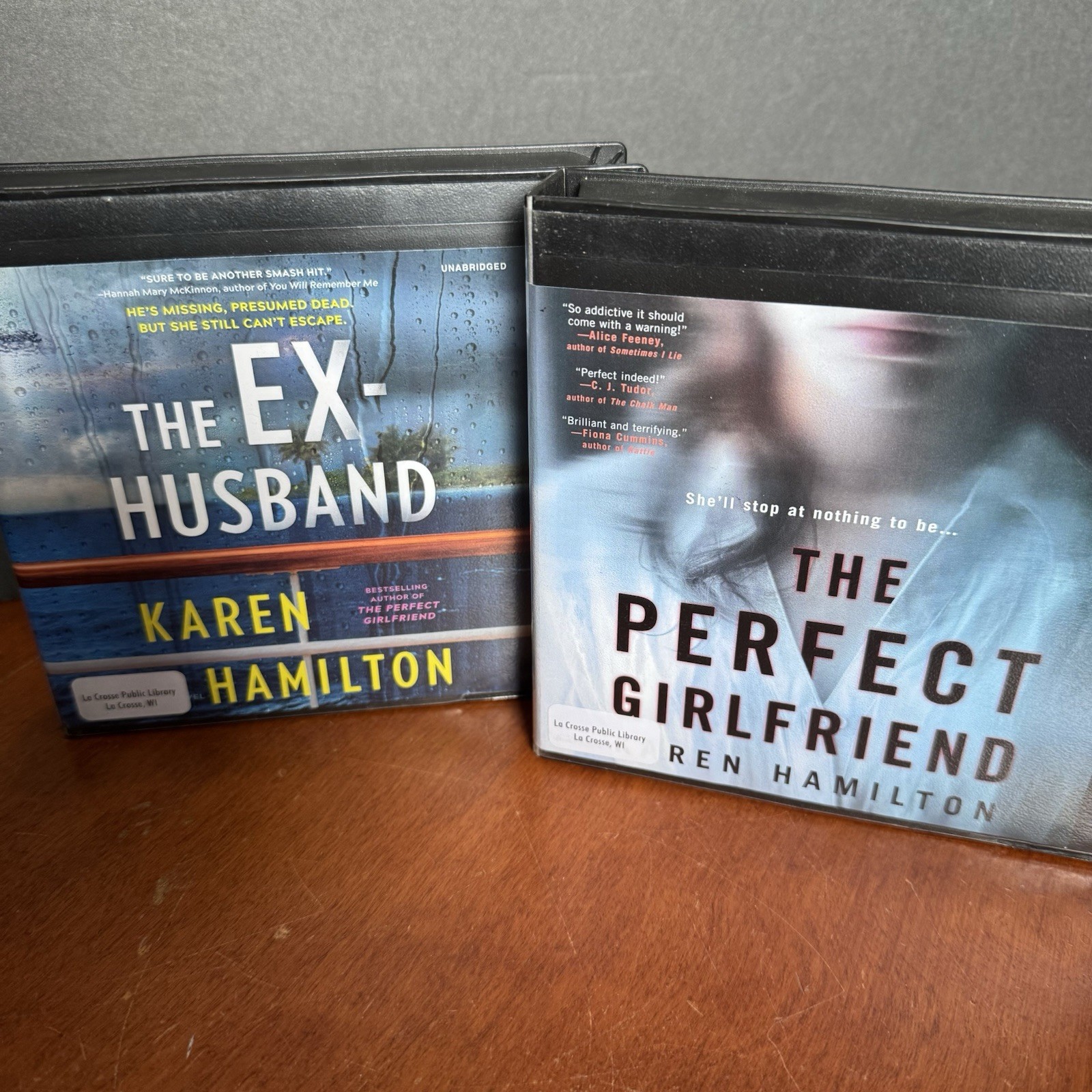 Lot: 2 Karen Hamilton Audio Book CD The Perfect Girlfriend Ex-Husband Thriller