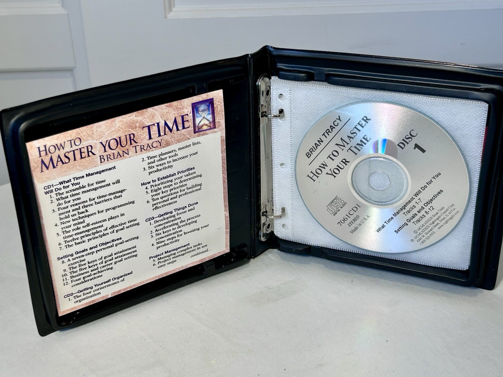 How to Master Your Time~Brian Tracy~6 CD Audiobook Set~Missing CD #2