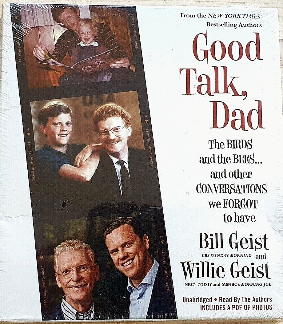 LOT OF 5 Good Talk, Dad by Bill Willie Geist 5 CD Unabridged Audiobook 5.5 Hours