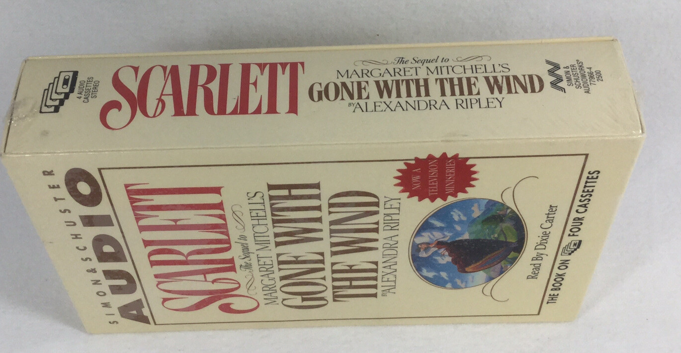 SCARLETT Audio Cassette Sequel To Gone With The Wind 4 Tapes NEW