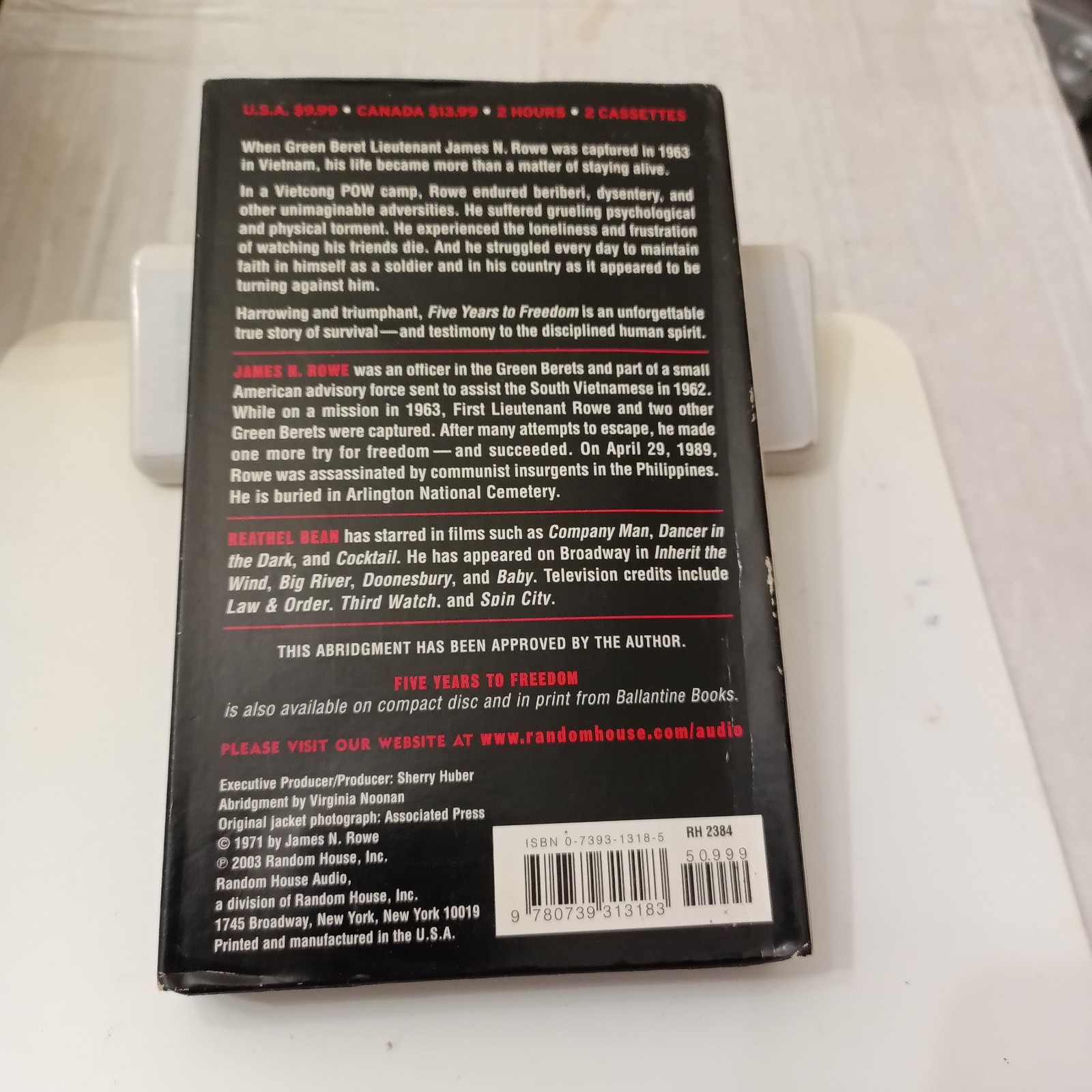 Five Years To Freedom The True Of A Vietnam POW Audiobook Cassette By James Rowe