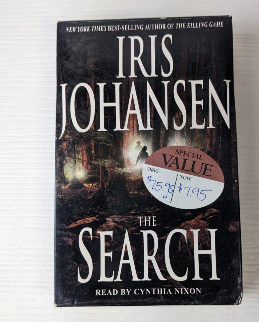 The Search by Iris Johansson Audiobook 4 Cassettes Read abridged Cynthia Nixon