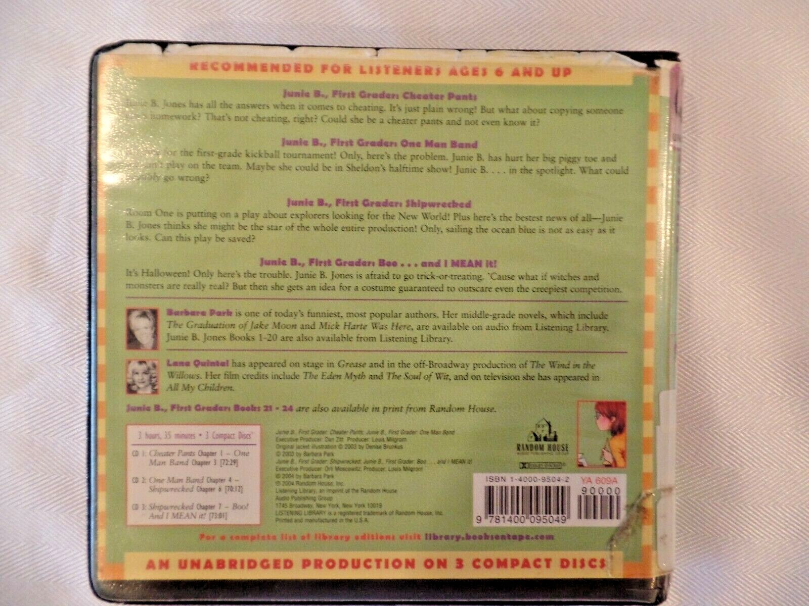 Lot 6 JUVENILE CD Audiobooks by Kline Klise Park Funke Barrett ForassenEhrlin