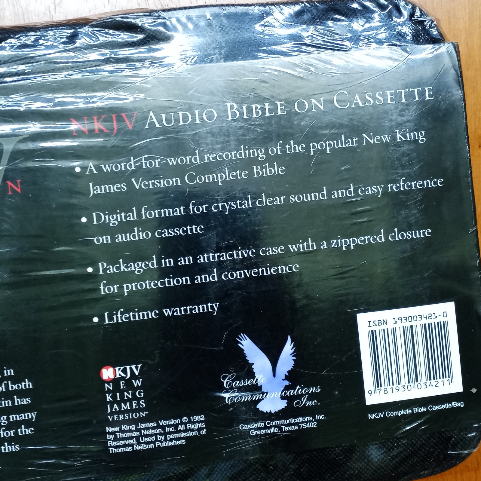 New King James Version Holy Bible on audio CASSETTE complete bible NEW