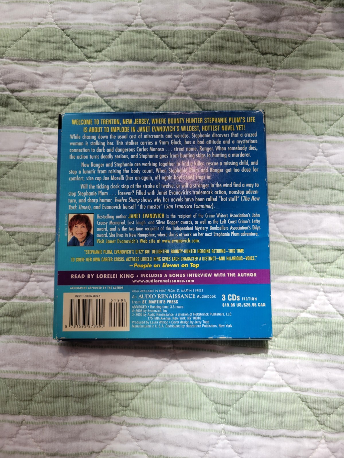 Twelve Sharp A Stephanie Plum Novel by Janet Evanovich CD Set