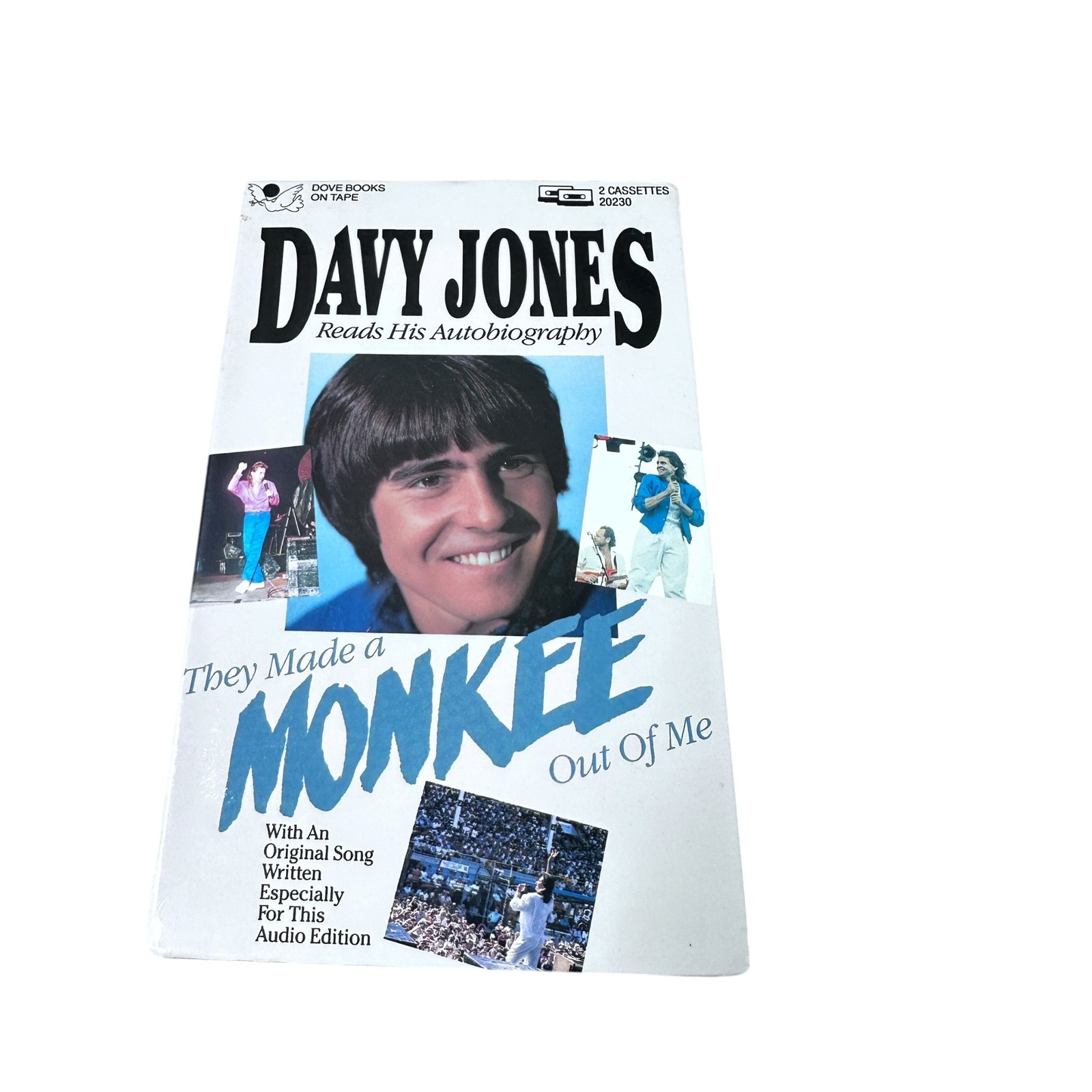 Davy Jones Reads His Autobiography They Made a Monkee Out Of Me 2 Cassettes 1988