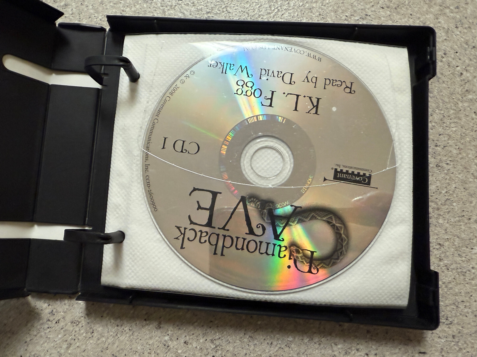 Diamondback Cave by K. L. Fogg — LDS Audiobook on CD (Serpent Tide Series, CIB