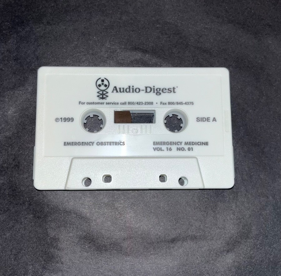 LOT 24 CME Physician Audio Digest Emergency Medicine Cassette Volume 16 1999 VTG