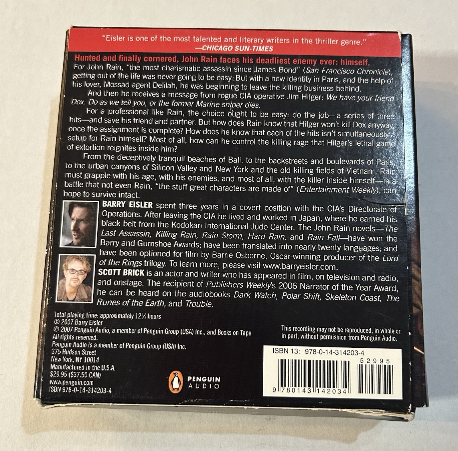 Requiem for an Assassin by Barry Eisler 10 CD Unabridged Audiobook Crime