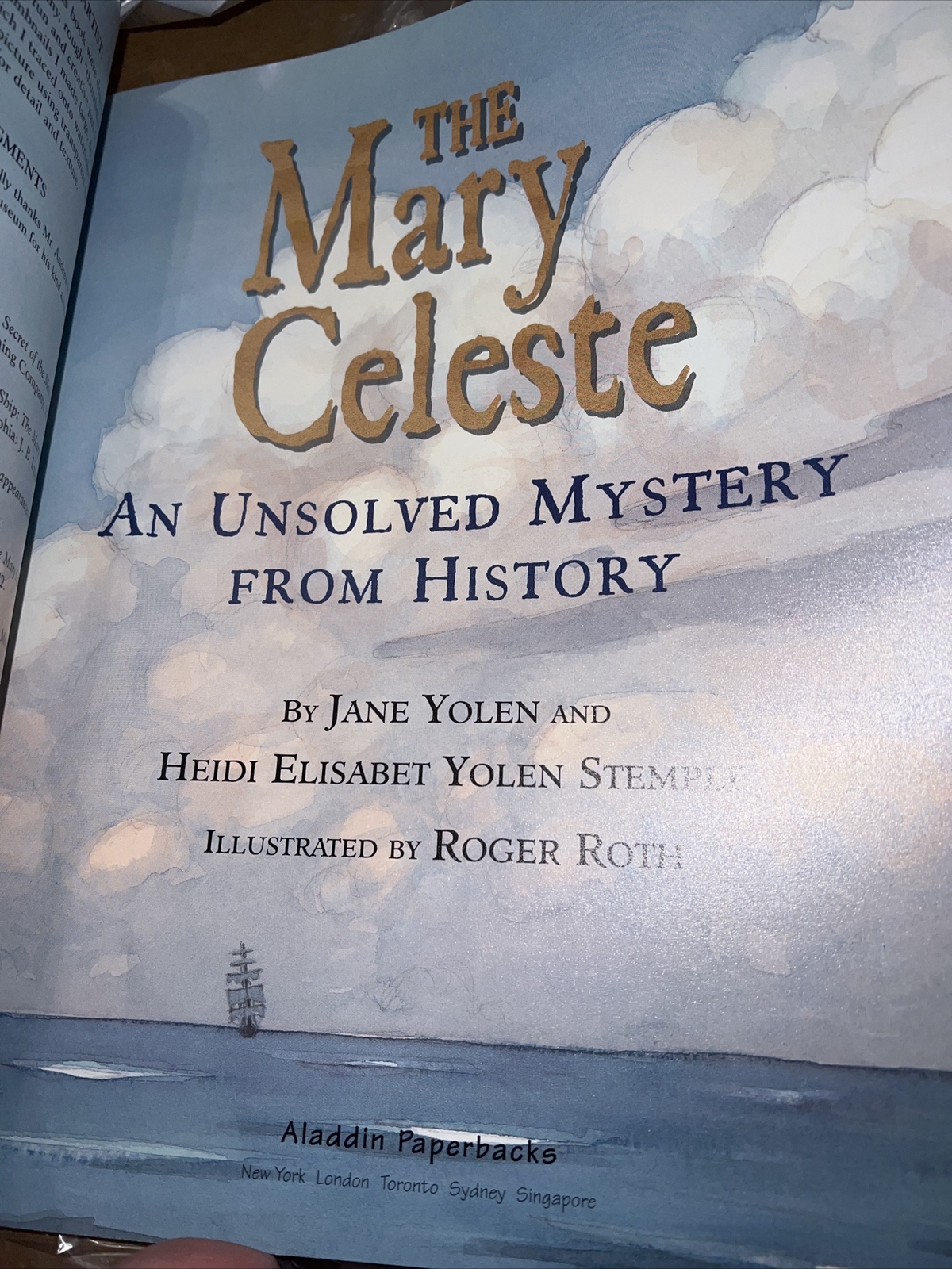 Unsolved Mystery from History: The Mary Celeste NEW Book